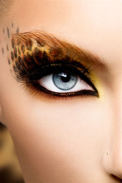 leopard eye makeup ideas.